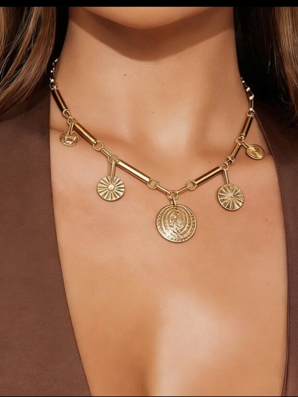 Orlisse Coin Relic Necklace - Picture 2 of 5